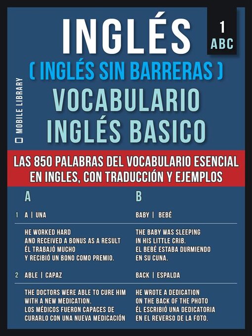 Title details for Inglés (Inglés Sin Barreras) Vocabulario Ingles Basico--1--ABC by Mobile Library - Available